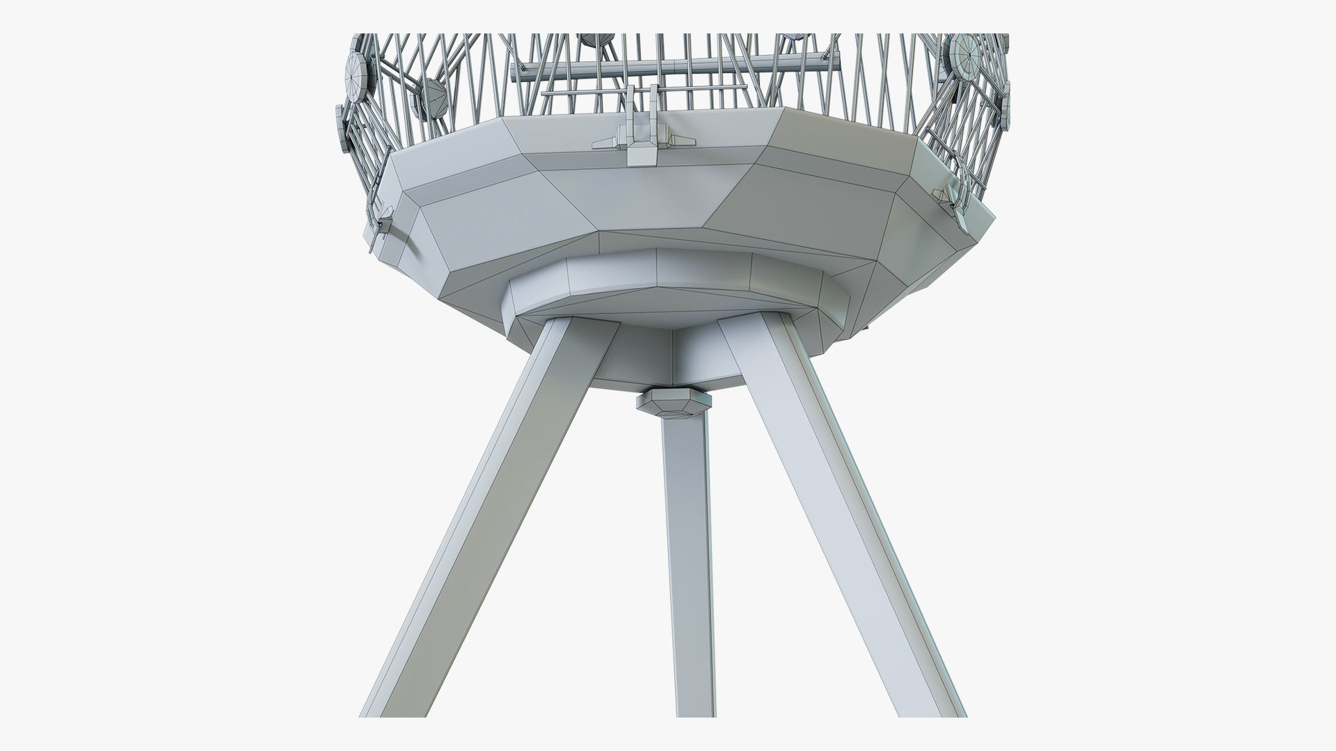 Birdcage Geo Low-poly 3D model_11