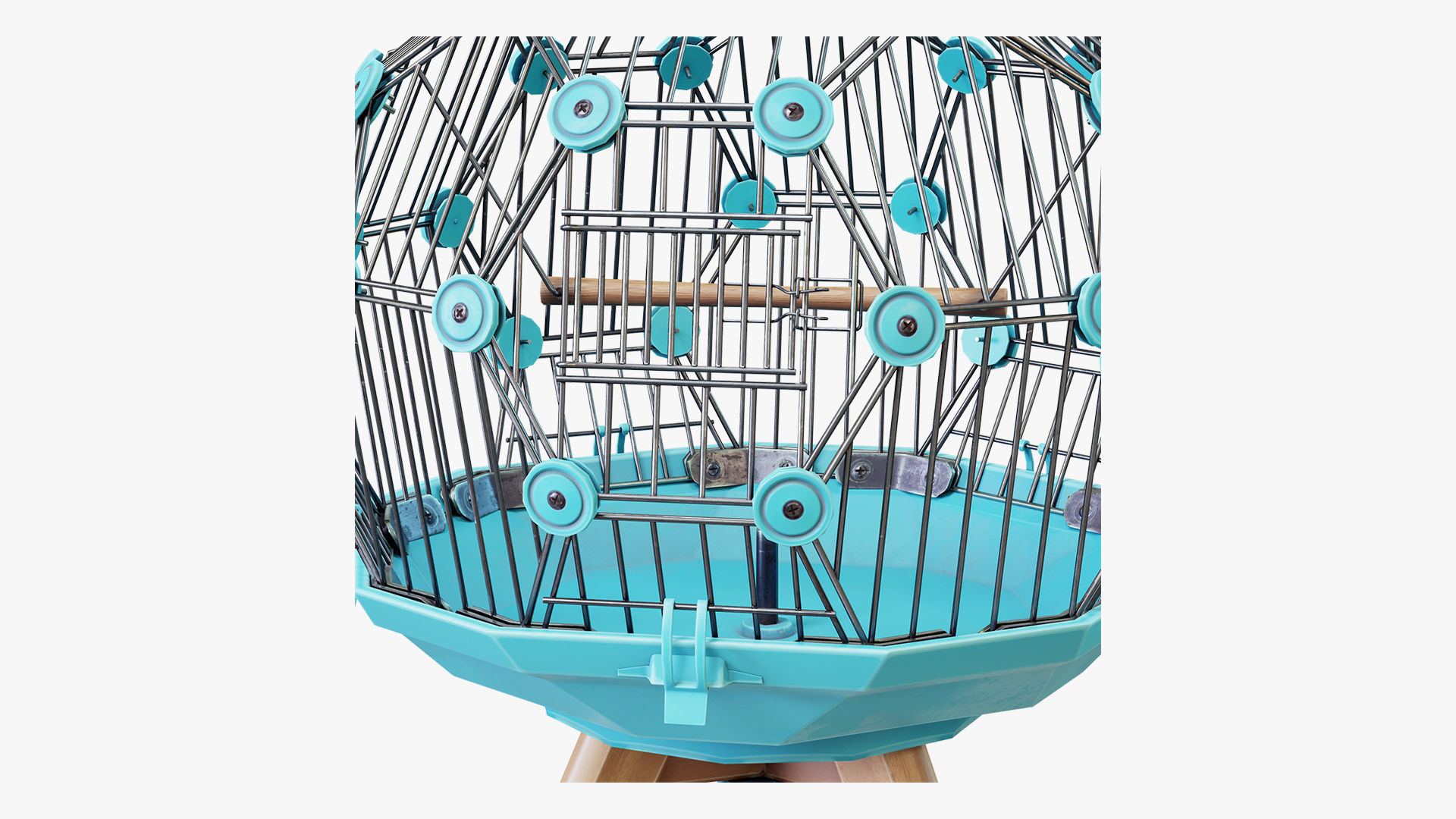 Birdcage Geo Low-poly 3D model_6