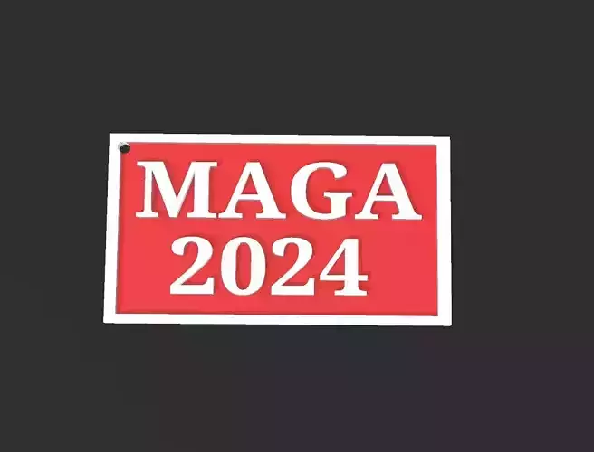 TRUMP MAGA 2024 keychain