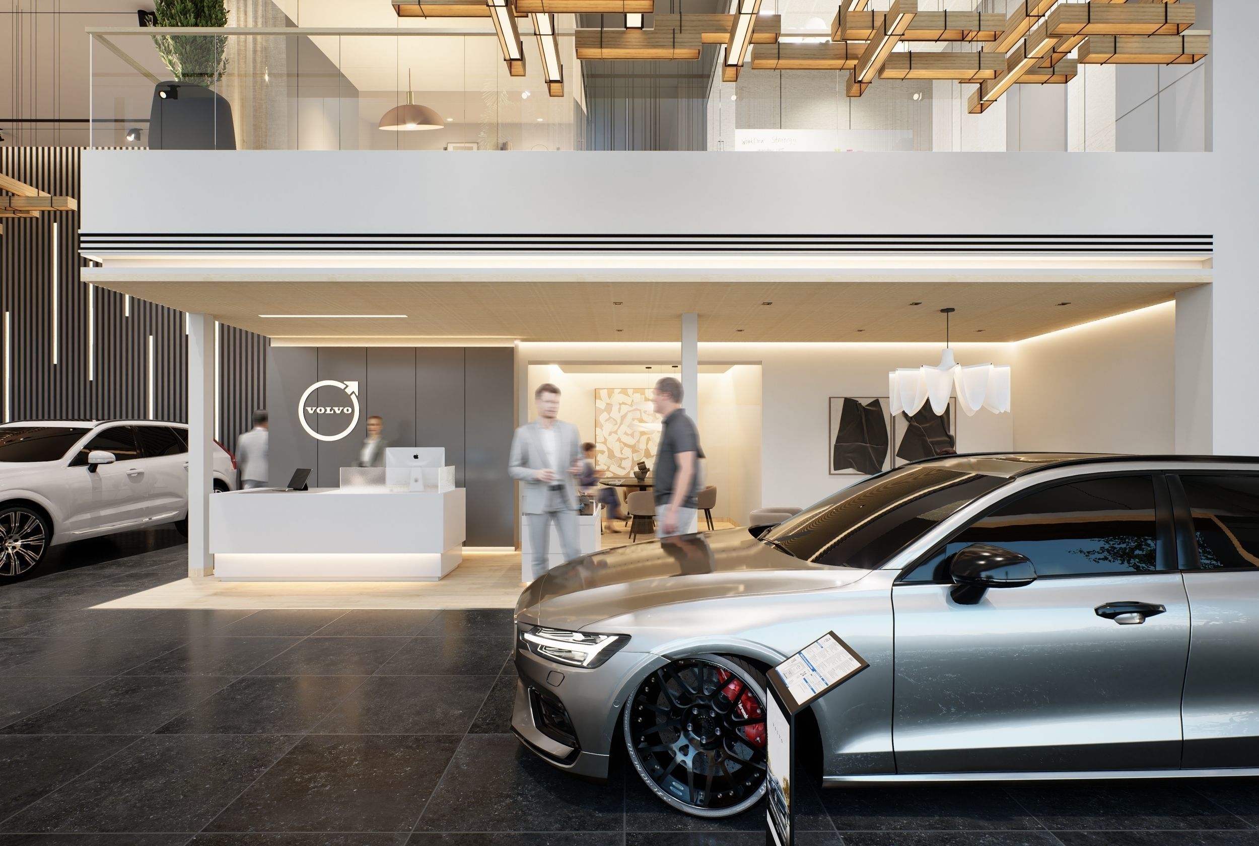 Volvo Dealership D5 Render Module and Sketchup 3D Model 3D model_11