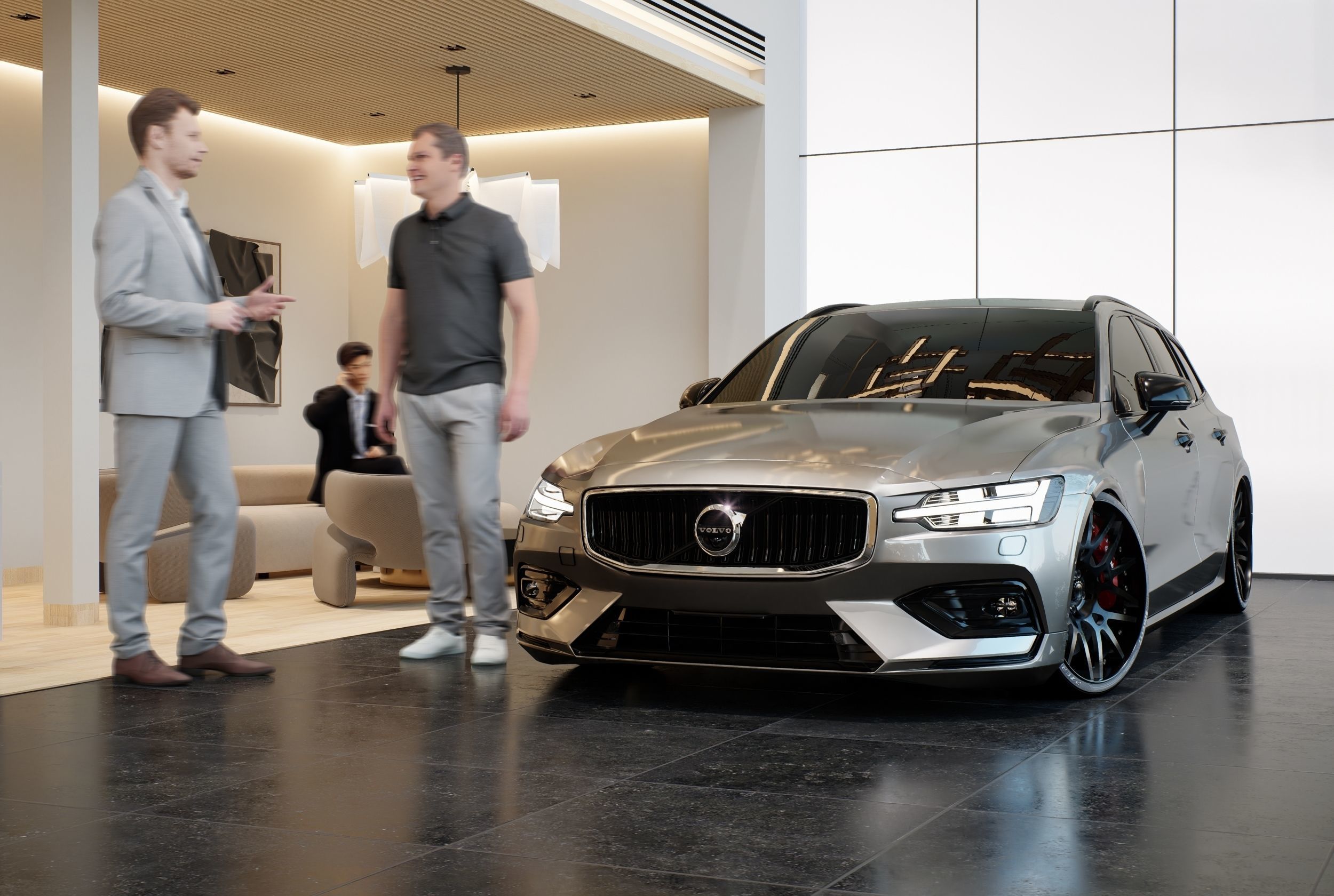 Volvo Dealership D5 Render Module and Sketchup 3D Model 3D model_7