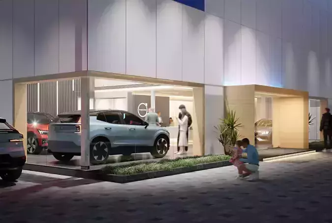 Volvo Dealership D5 Render Module and Sketchup 3D Model 3D model