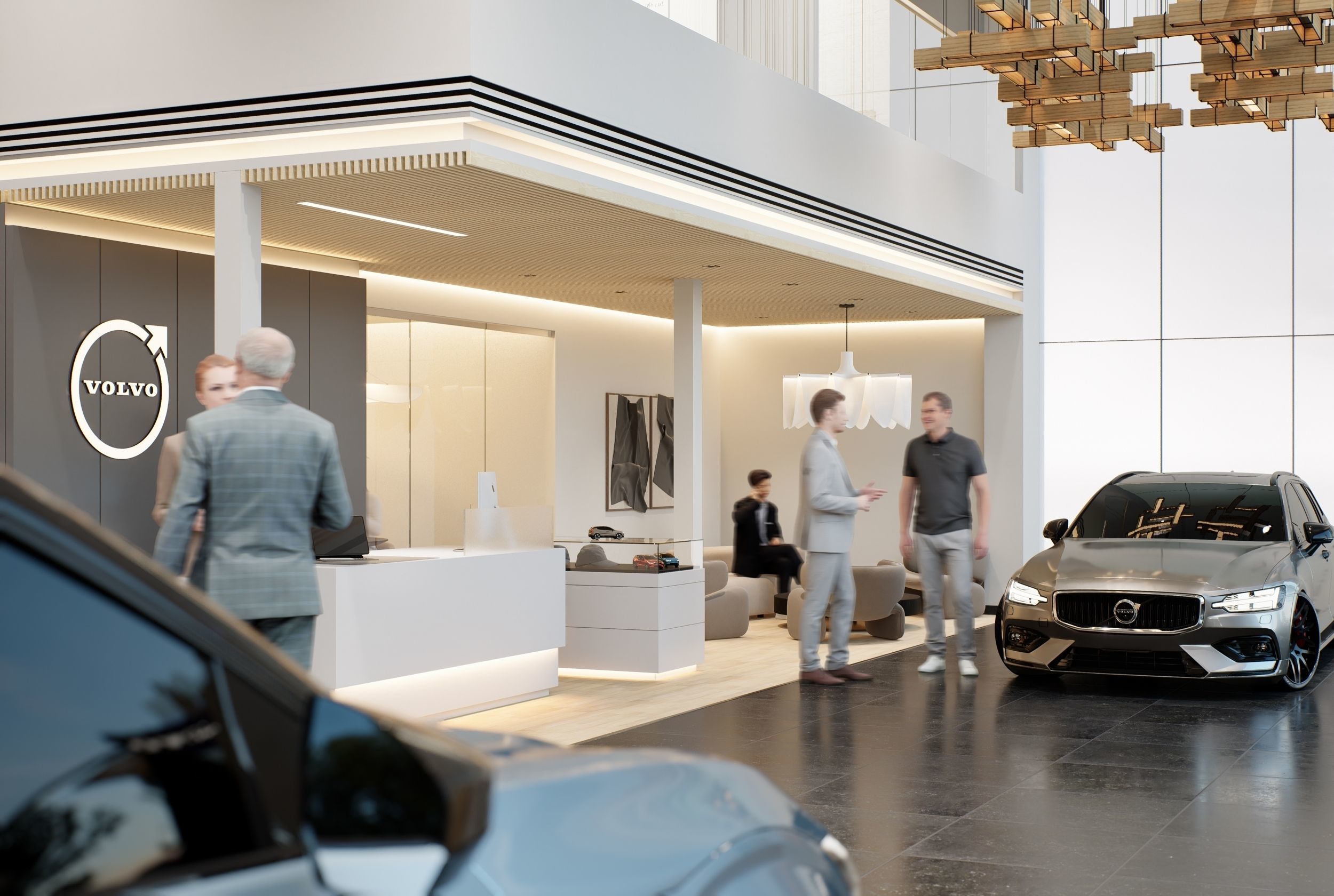 Volvo Dealership D5 Render Module and Sketchup 3D Model 3D model_12