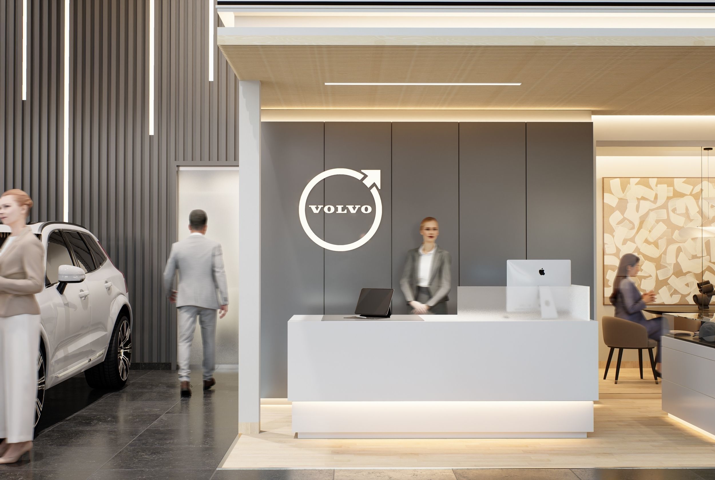 Volvo Dealership D5 Render Module and Sketchup 3D Model 3D model_13