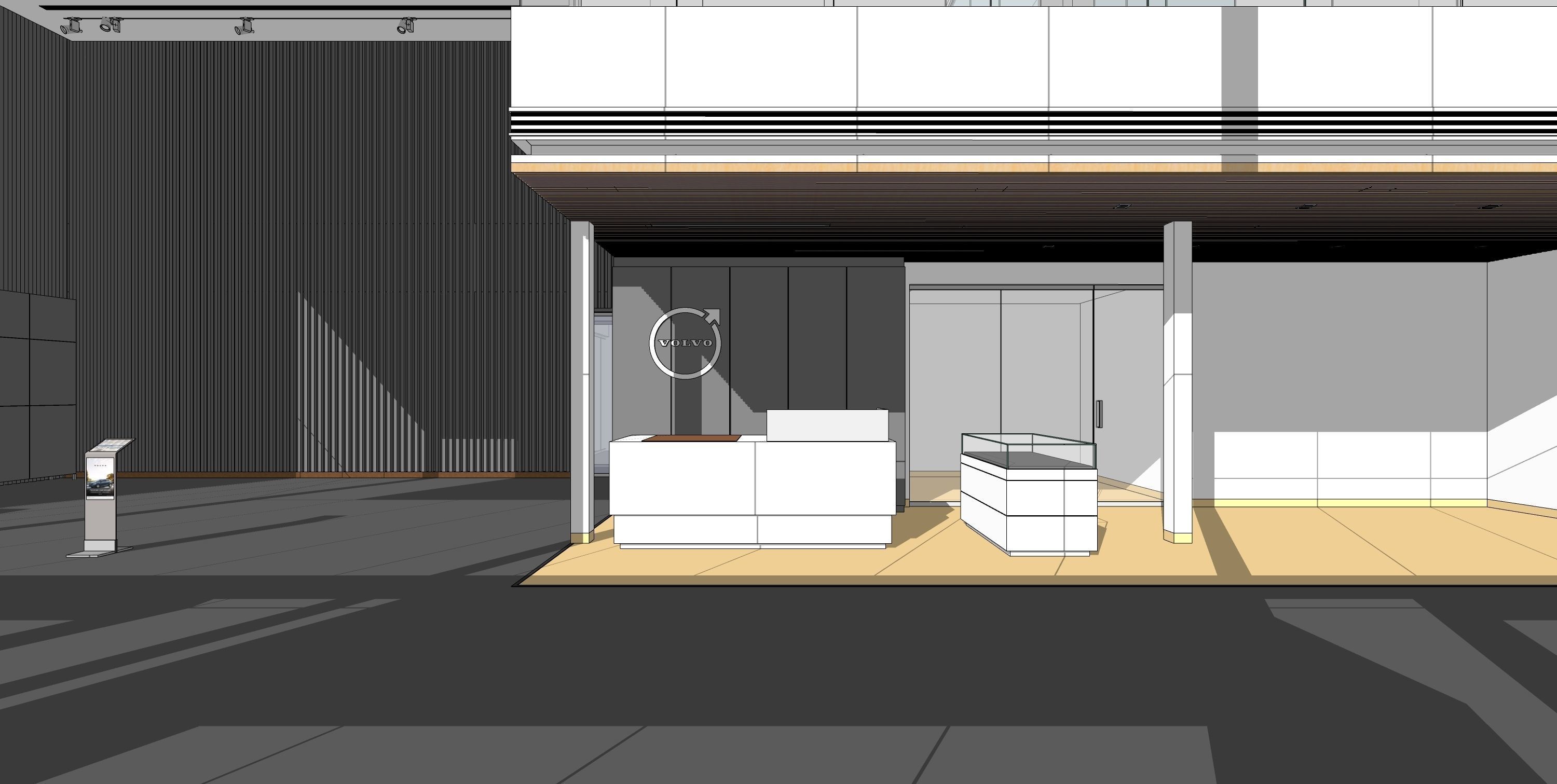 Volvo Dealership D5 Render Module and Sketchup 3D Model 3D model_19