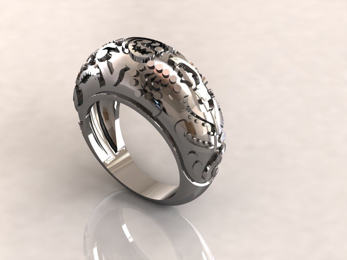 Ring Carrera y Carrera 3 3D print model_3