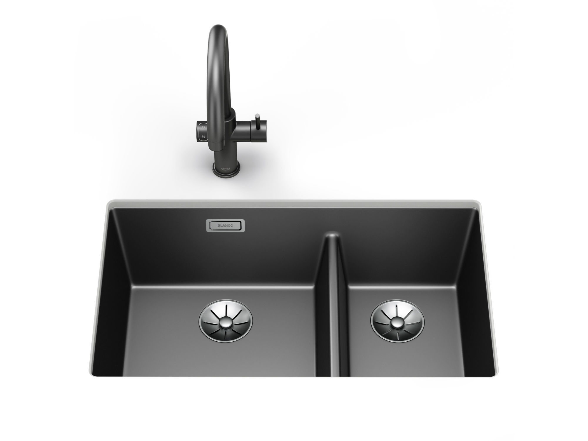 Set of sinks Blanco Subline 1 3D model_4