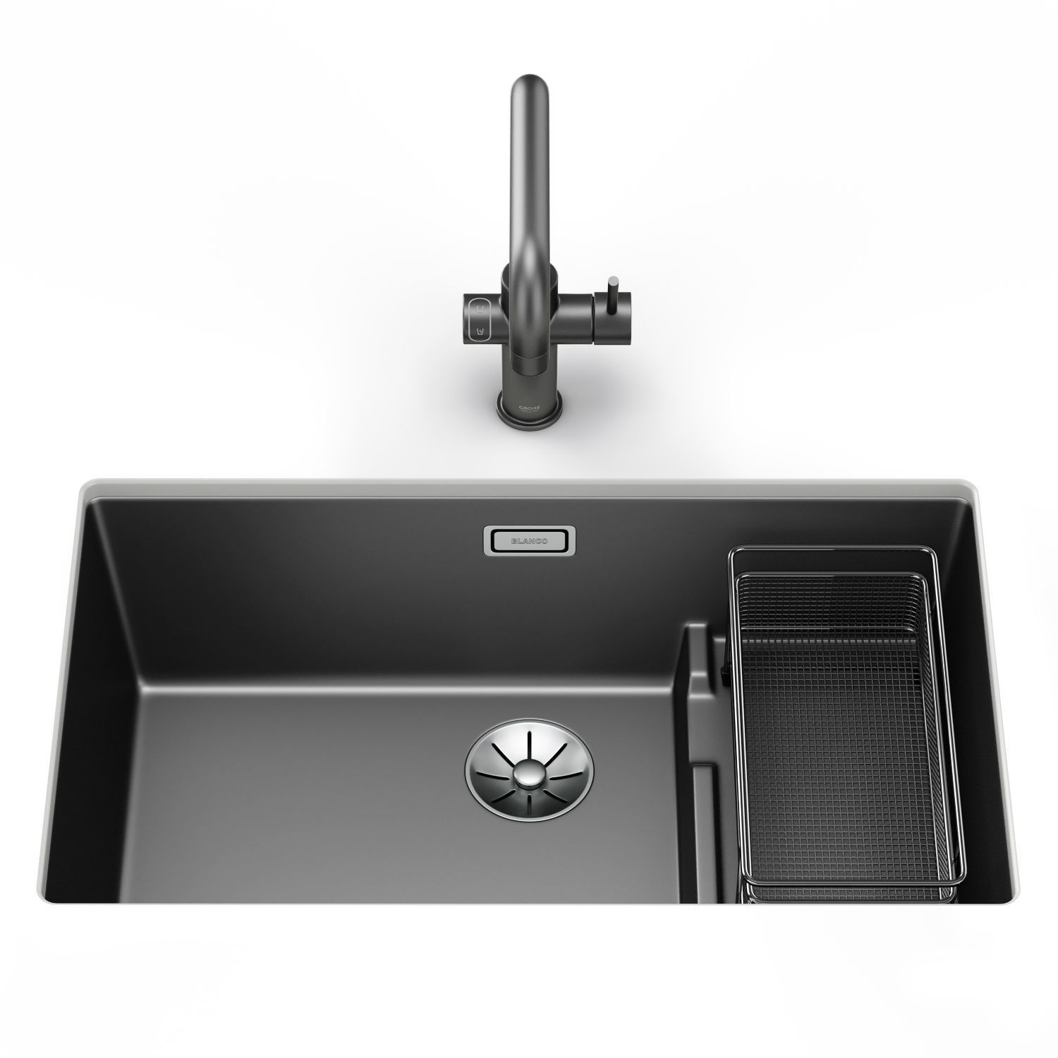 Set of sinks Blanco Subline 1 3D model_3