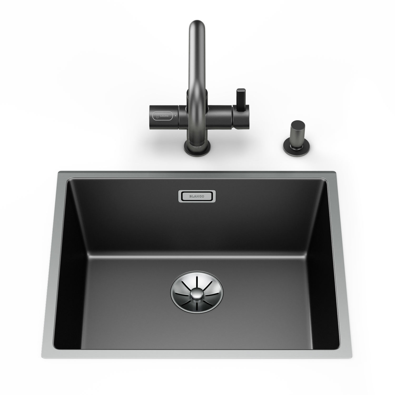 Set of sinks Blanco Subline 1 3D model_11