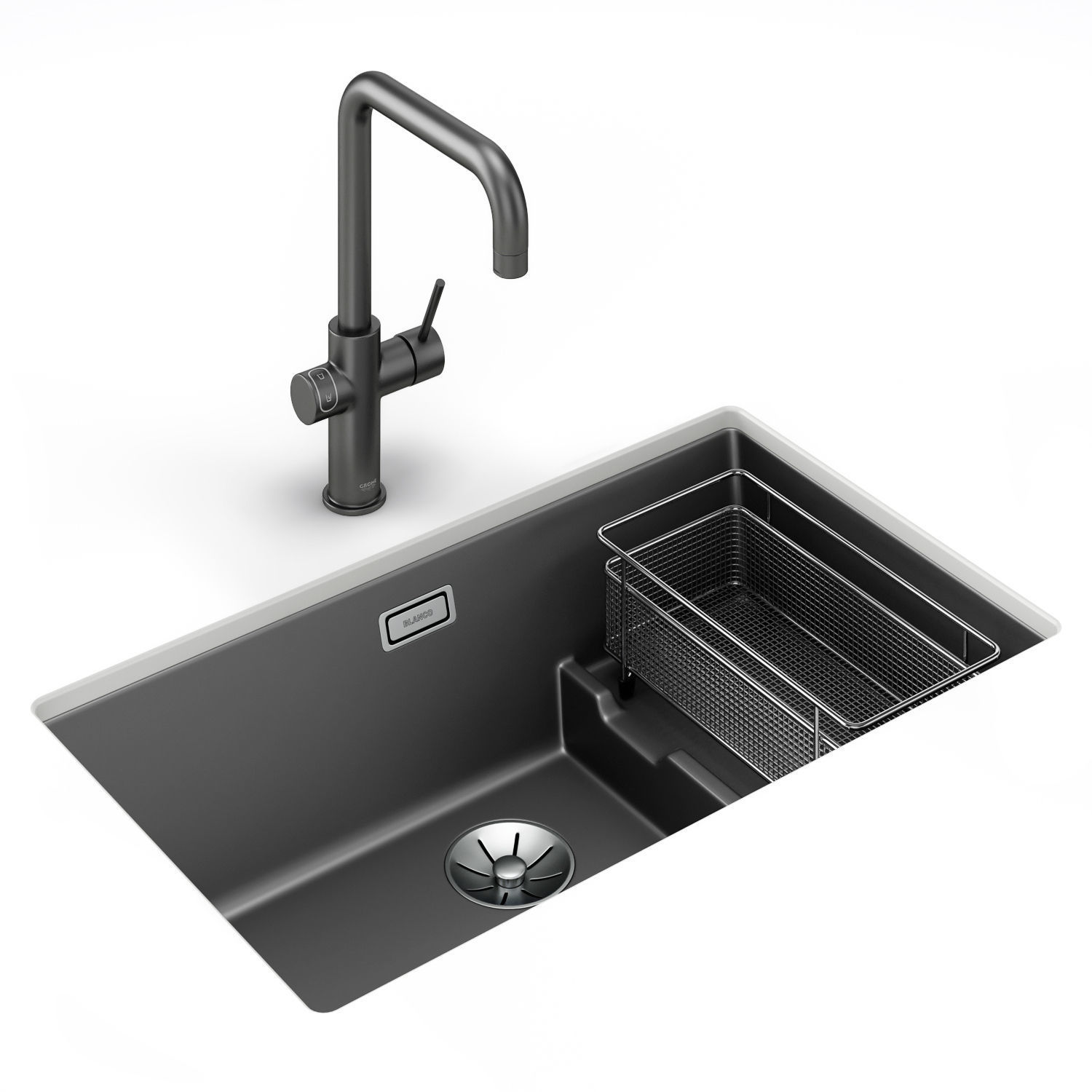 Set of sinks Blanco Subline 1 3D model_14