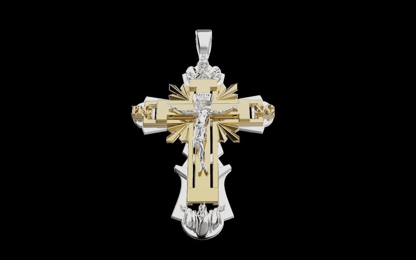 Cross and Jesus 025 3D print model_42