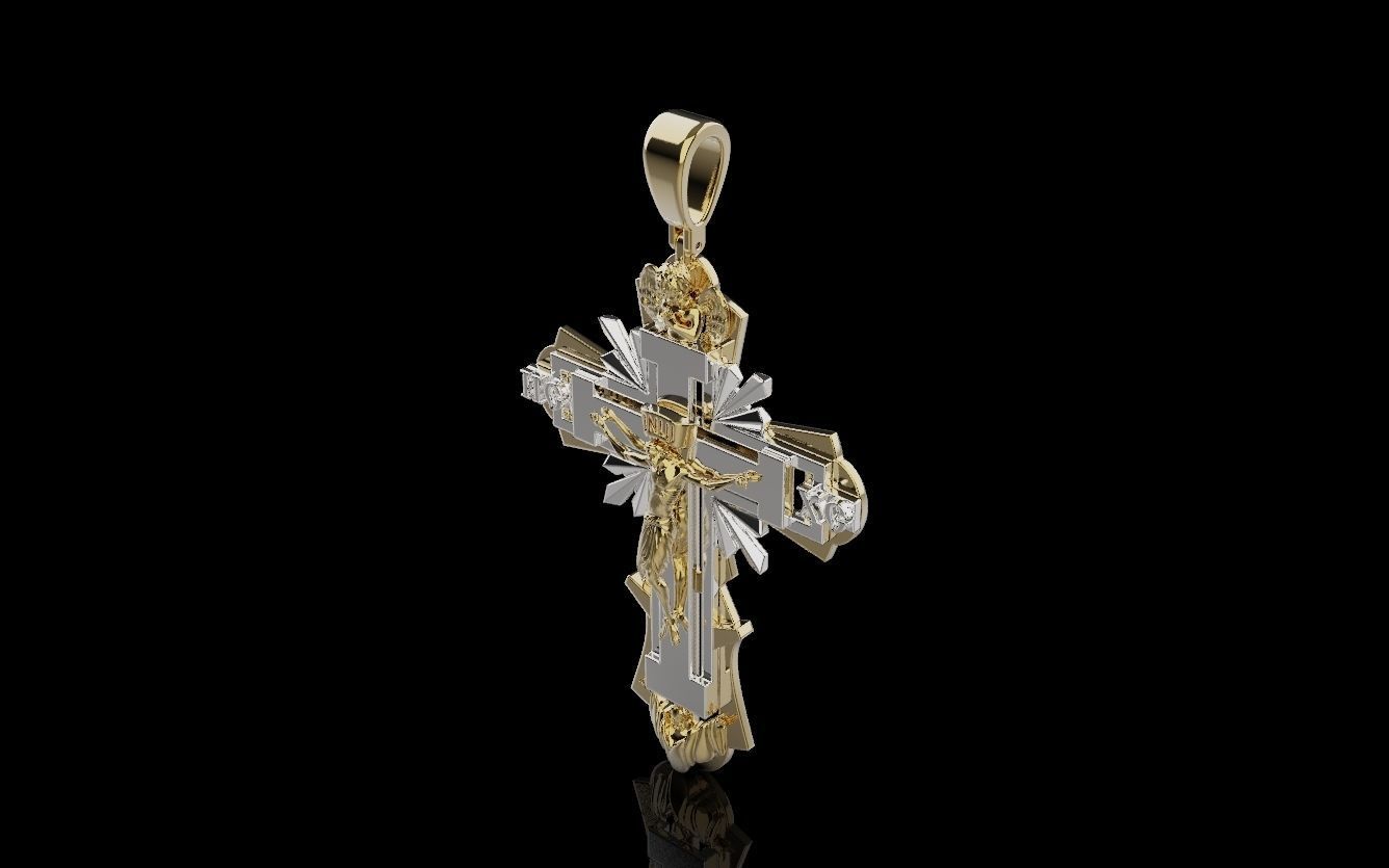Cross and Jesus 025 3D print model_35