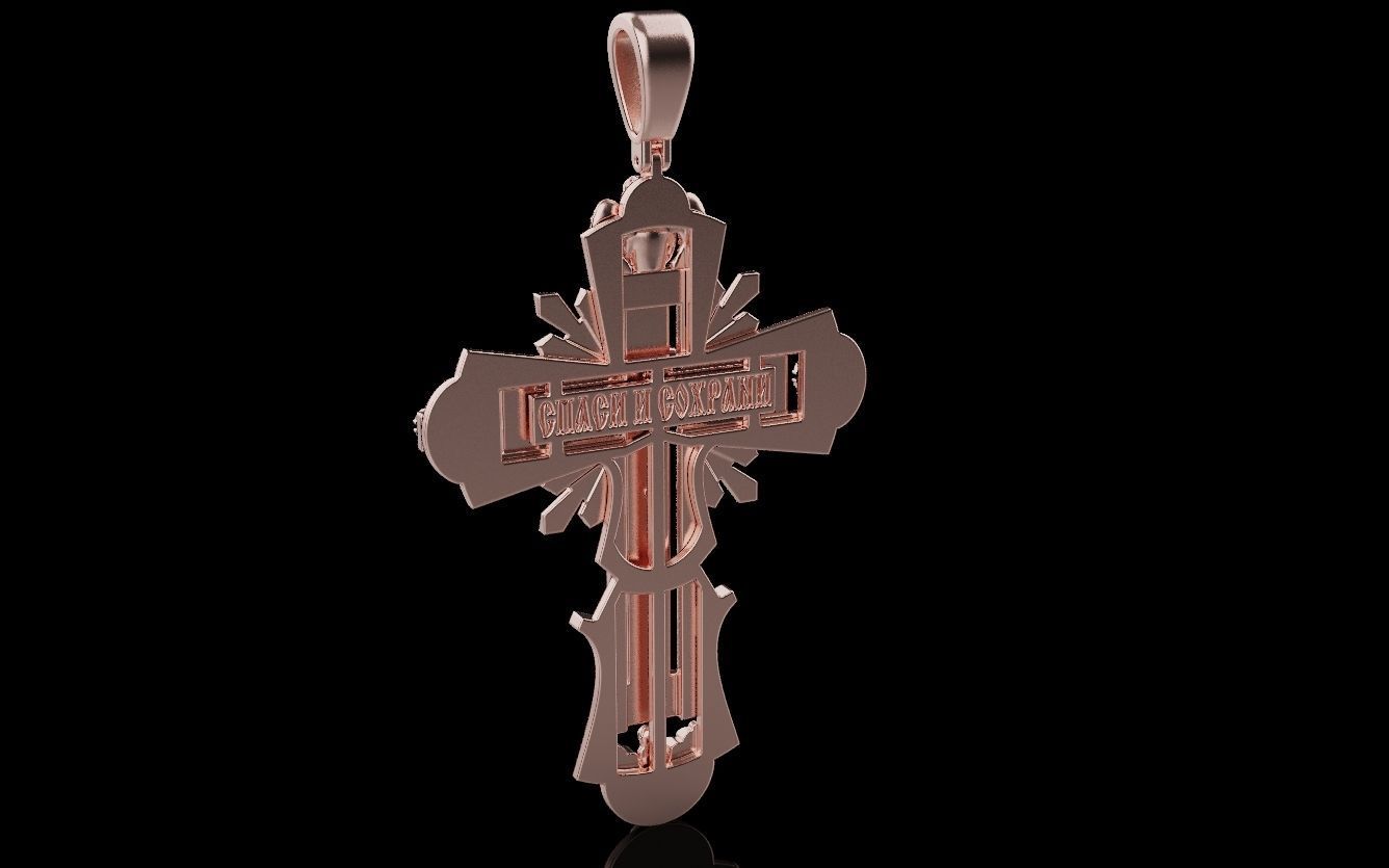 Cross and Jesus 025 3D print model_12