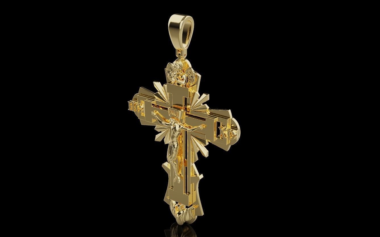 Cross and Jesus 025 3D print model_45