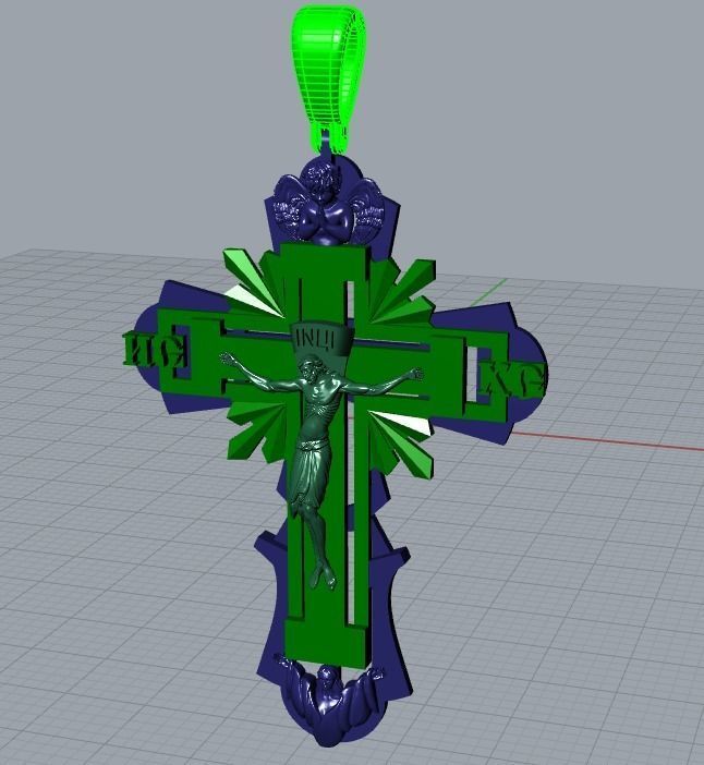 Cross and Jesus 025 3D print model_62