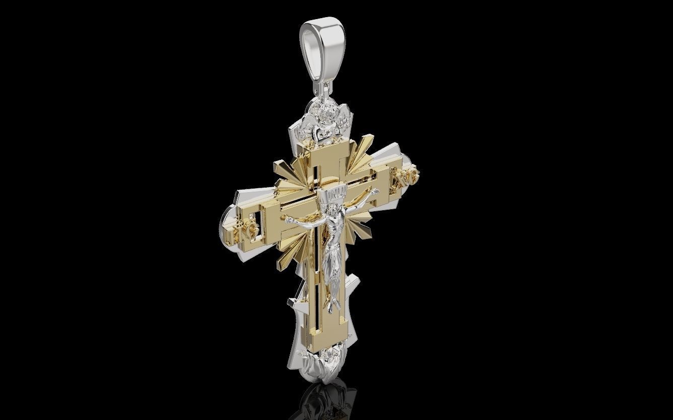 Cross and Jesus 025 3D print model_37