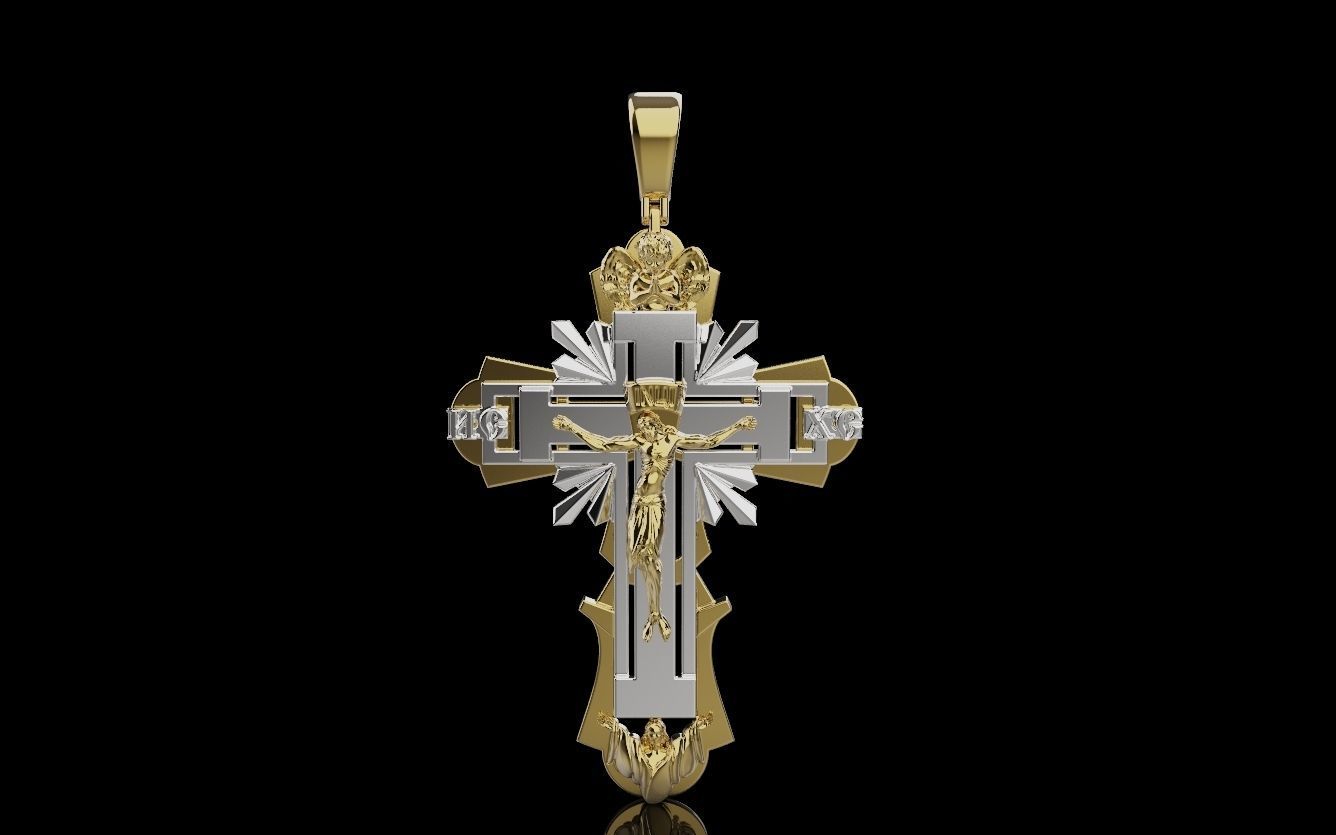 Cross and Jesus 025 3D print model_34