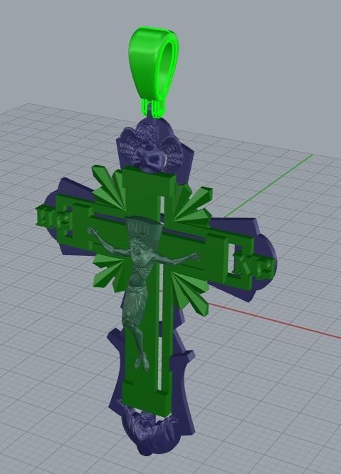 Cross and Jesus 025 3D print model_48