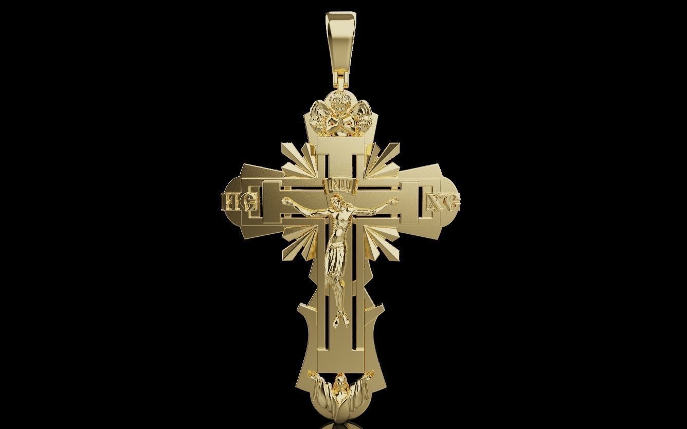 Cross and Jesus 025 3D print model_11