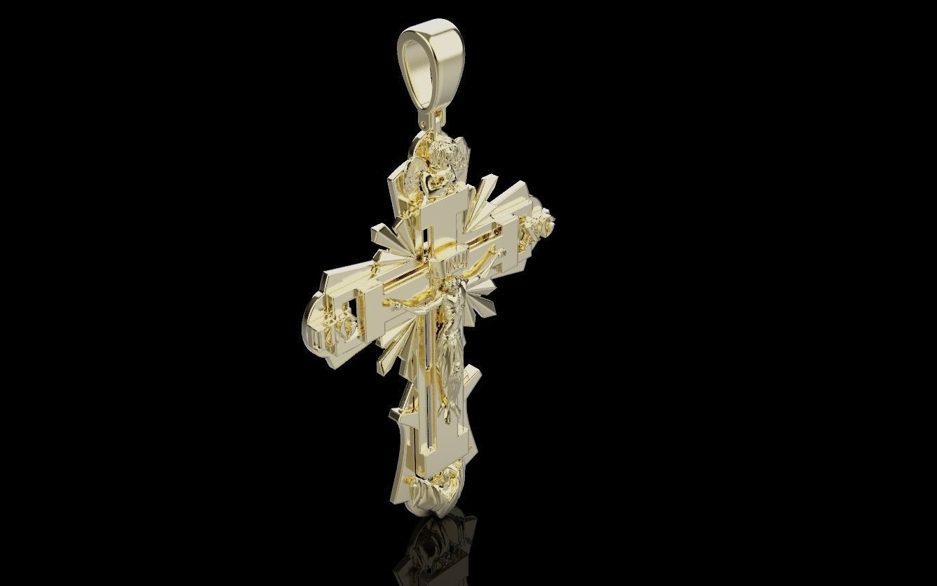 Cross and Jesus 025 3D print model_5