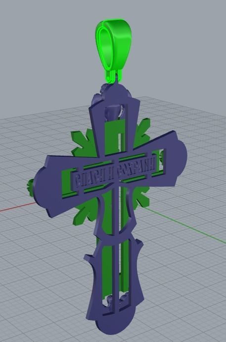 Cross and Jesus 025 3D print model_49
