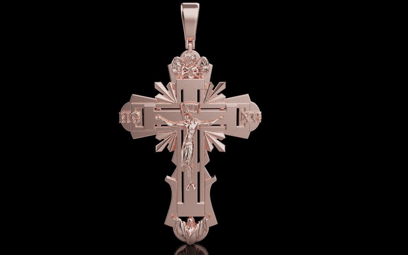 Cross and Jesus 025 3D print model_8
