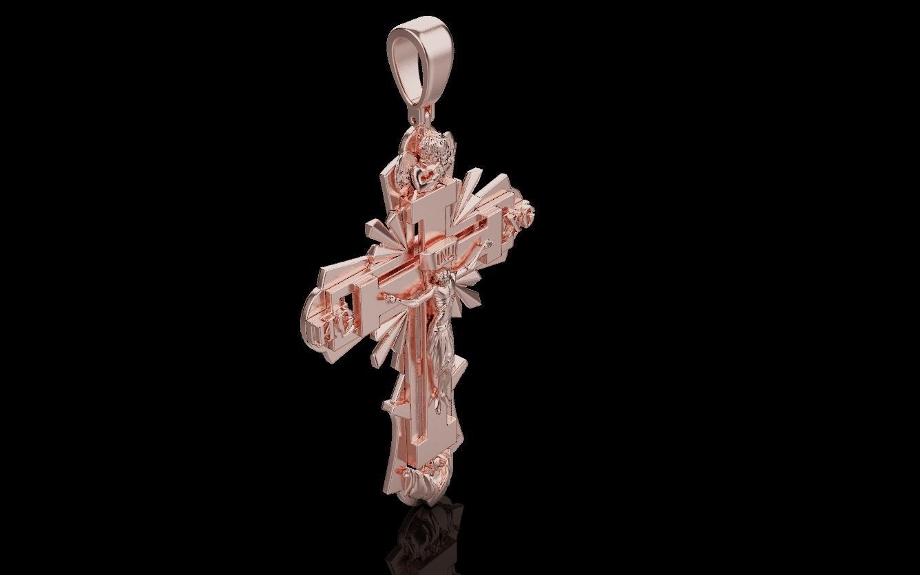 Cross and Jesus 025 3D print model_9