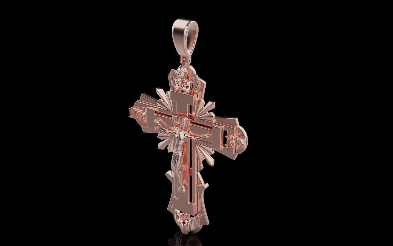 Cross and Jesus 025 3D print model_7