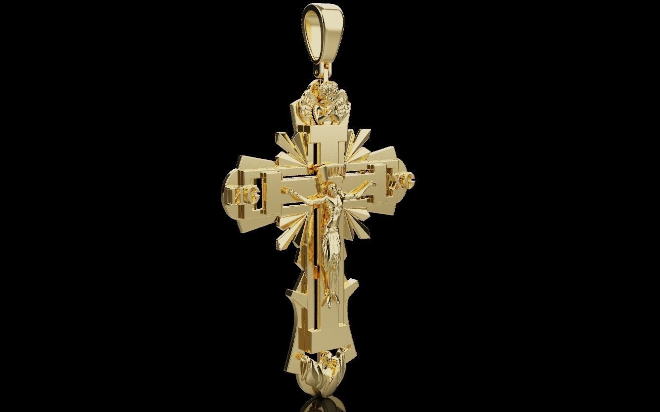 Cross and Jesus 025 3D print model_44