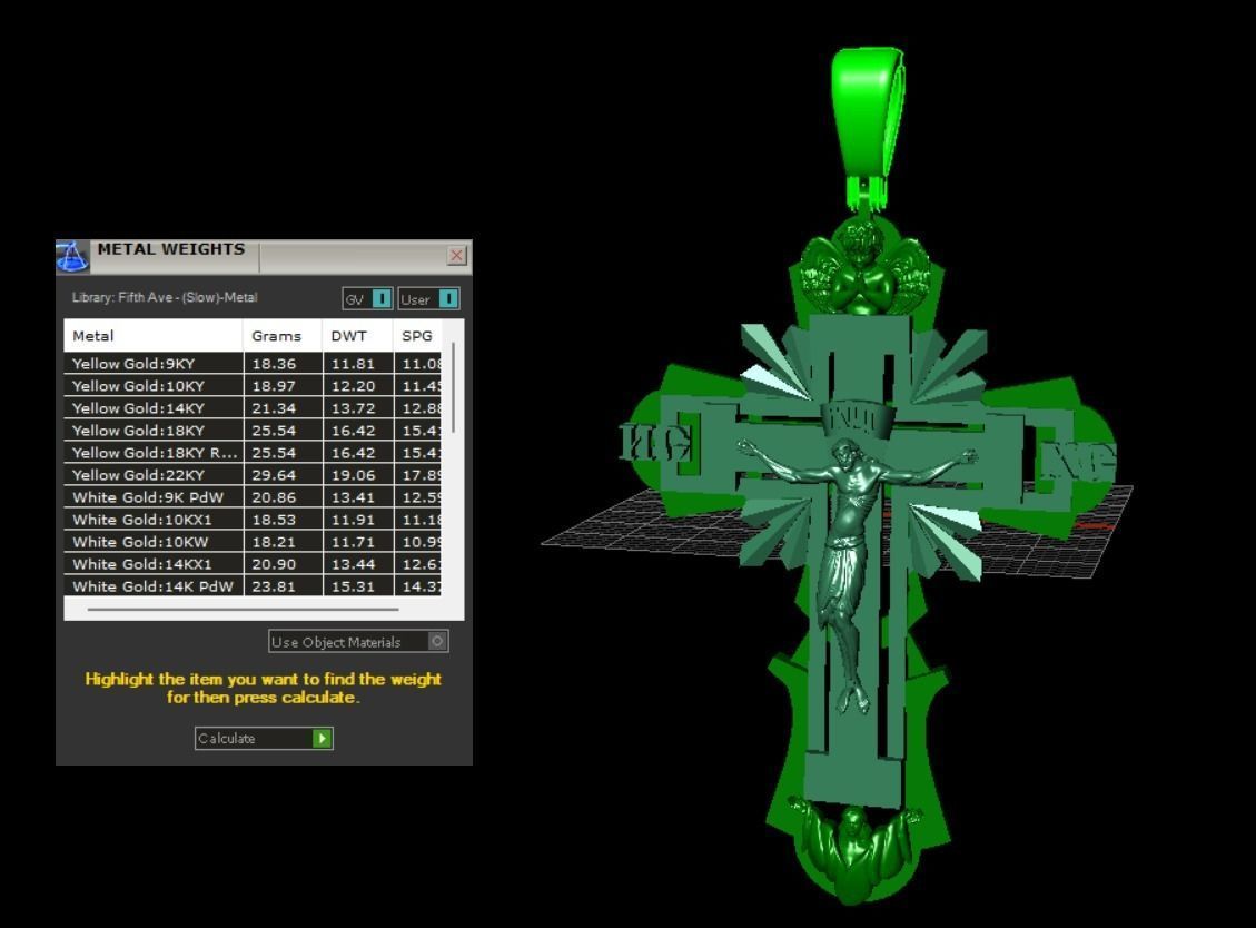 Cross and Jesus 025 3D print model_64