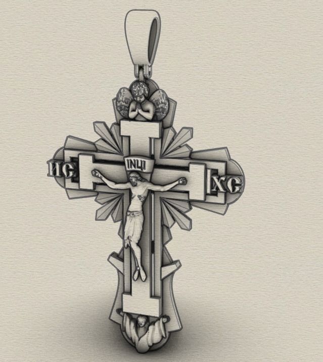 Cross and Jesus 025 3D print model_59