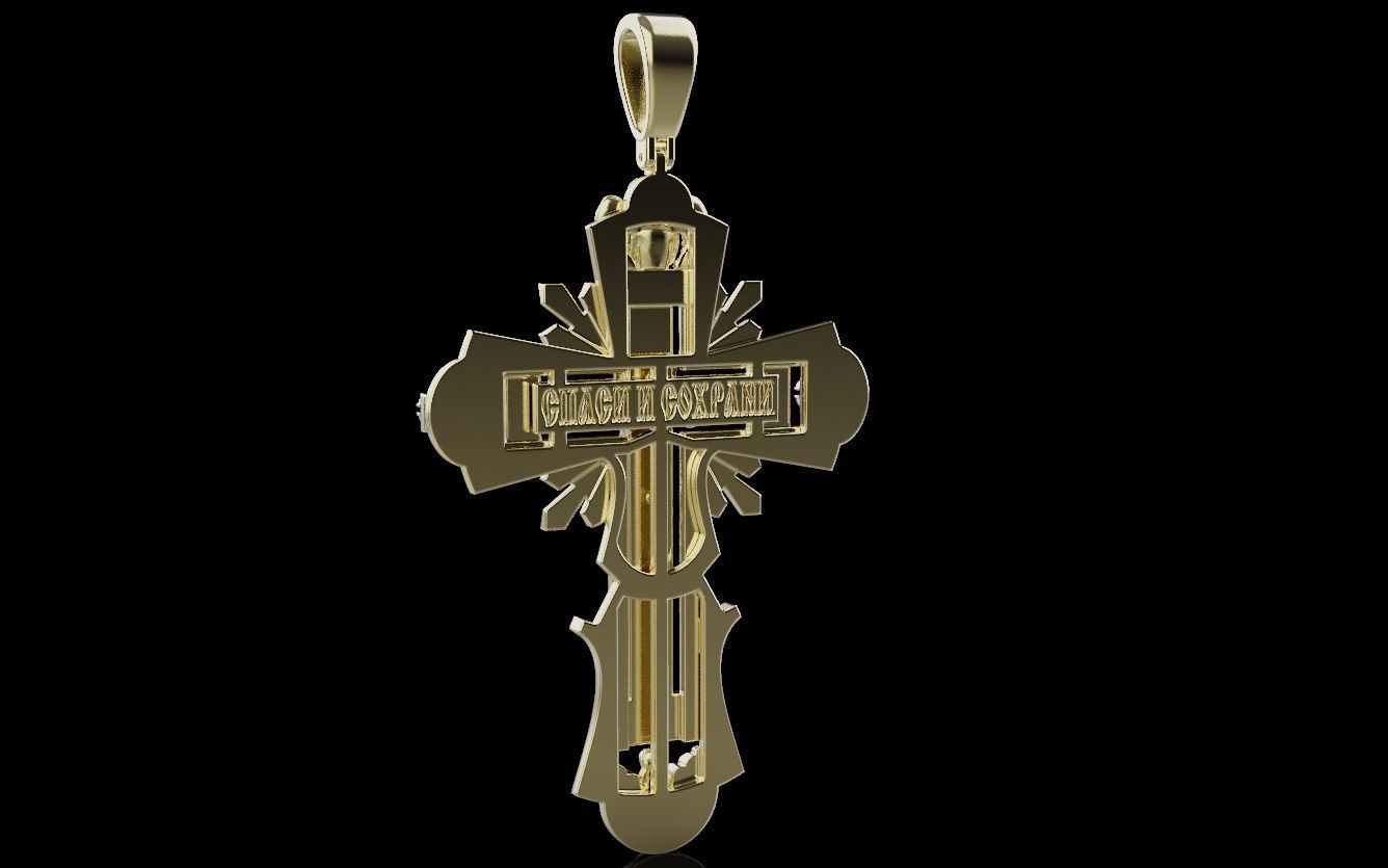 Cross and Jesus 025 3D print model_3