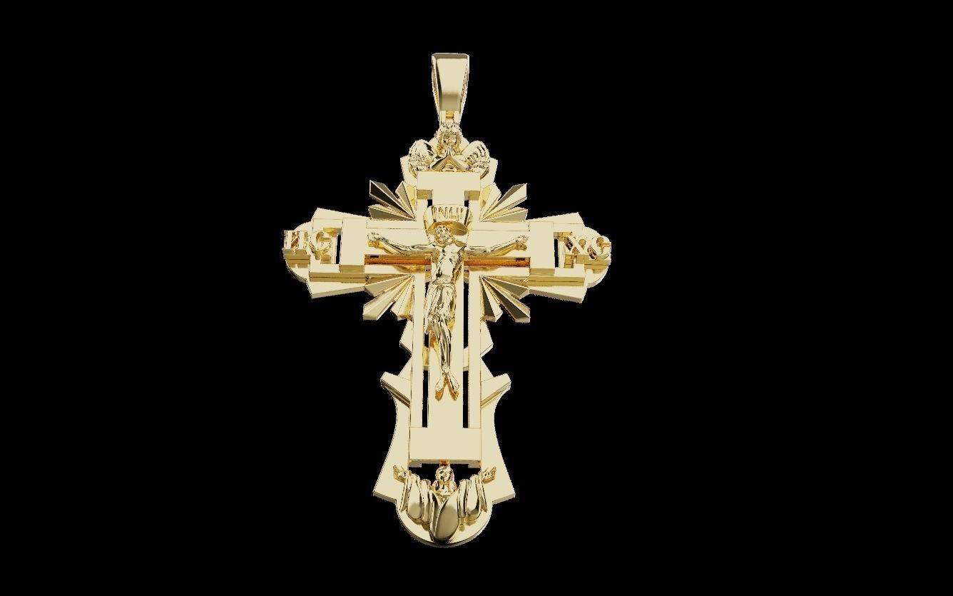 Cross and Jesus 025 3D print model_46