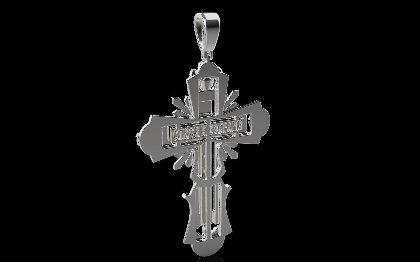 Cross and Jesus 025 3D print model_26