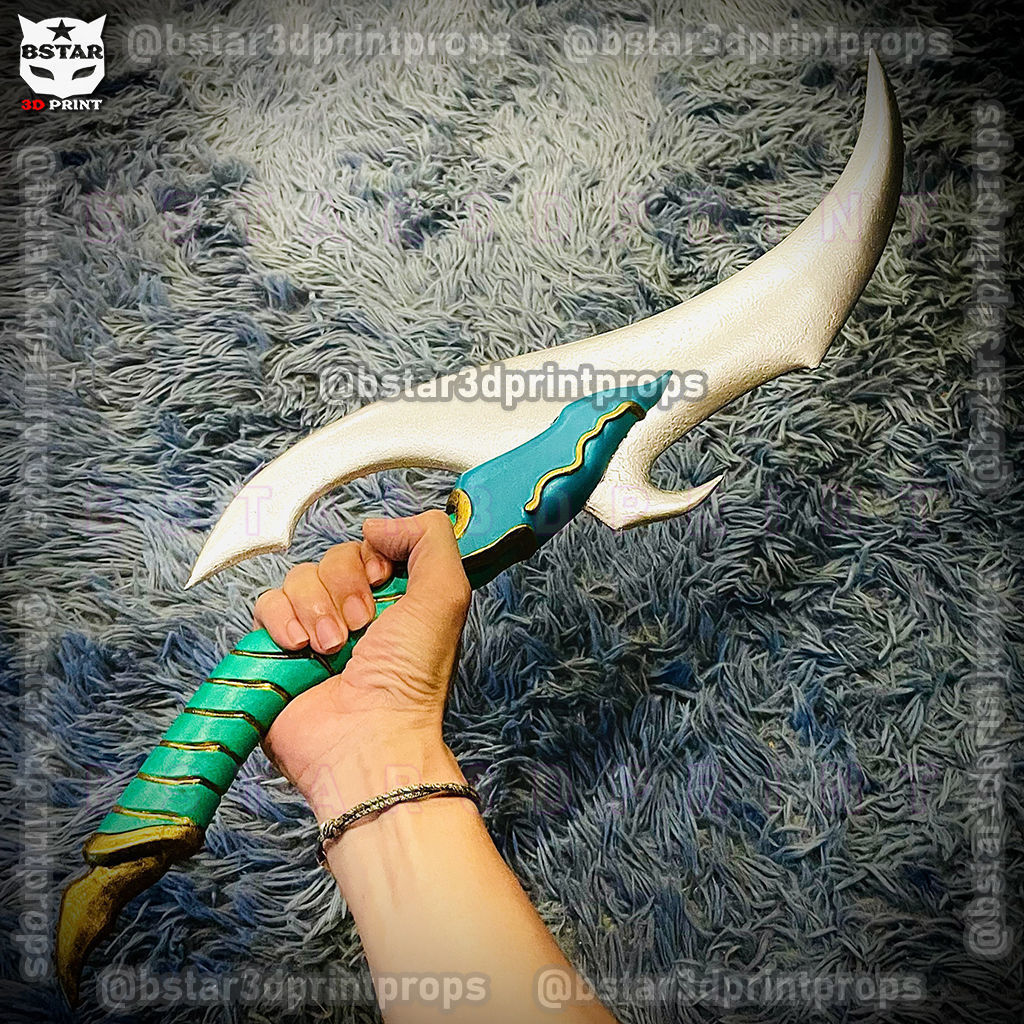 Baruka Dagger High Quality - Solo Leveling Cosplay 3D print model_3
