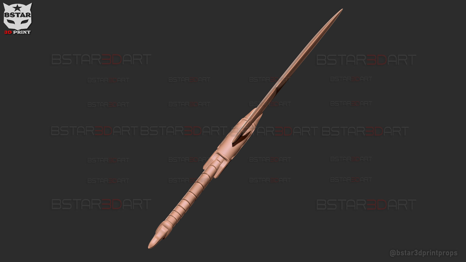 Baruka Dagger High Quality - Solo Leveling Cosplay 3D print model_36