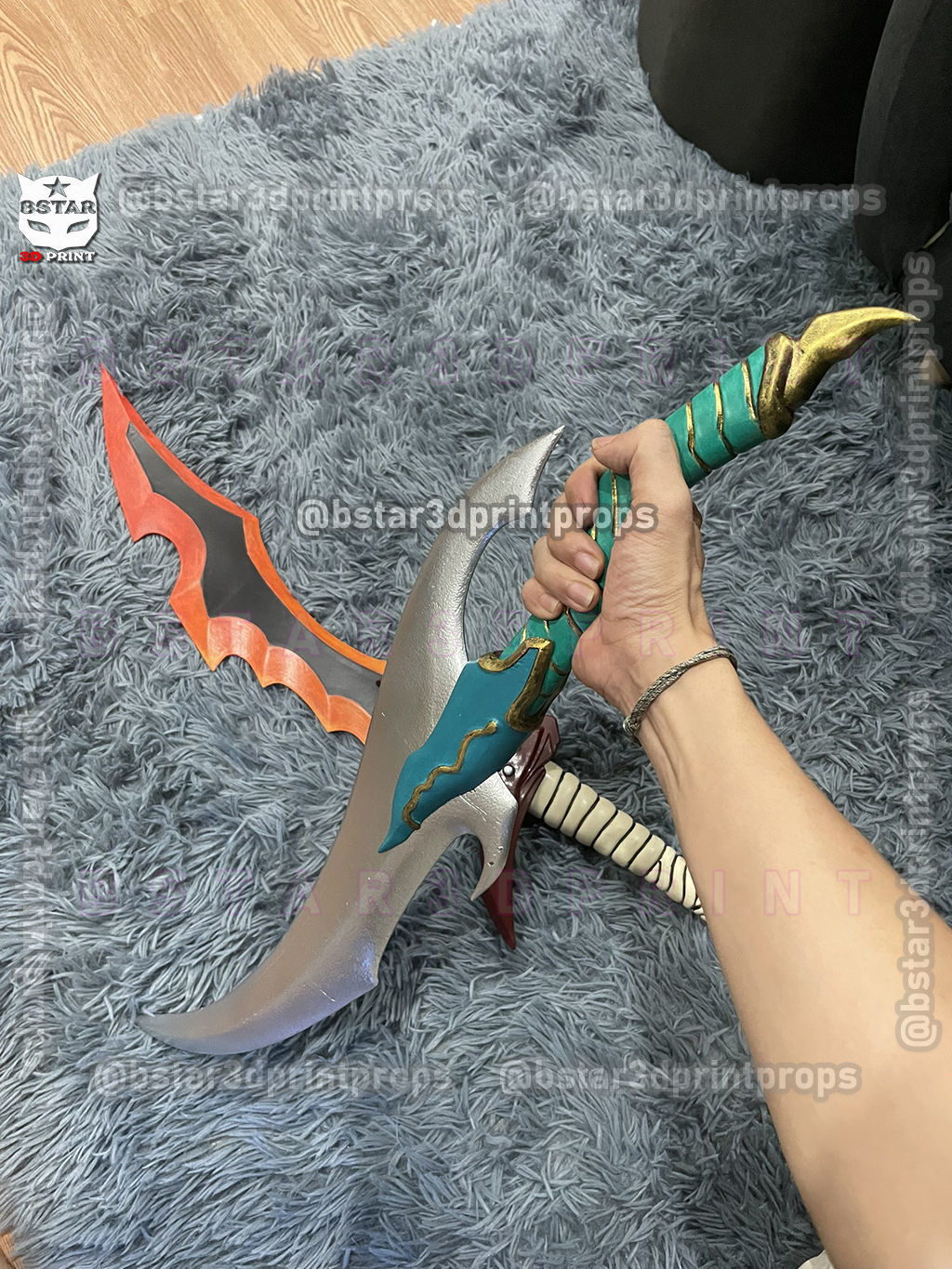 Baruka Dagger High Quality - Solo Leveling Cosplay 3D print model_6