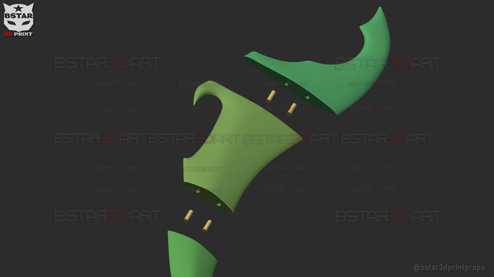 Baruka Dagger High Quality - Solo Leveling Cosplay 3D print model_40