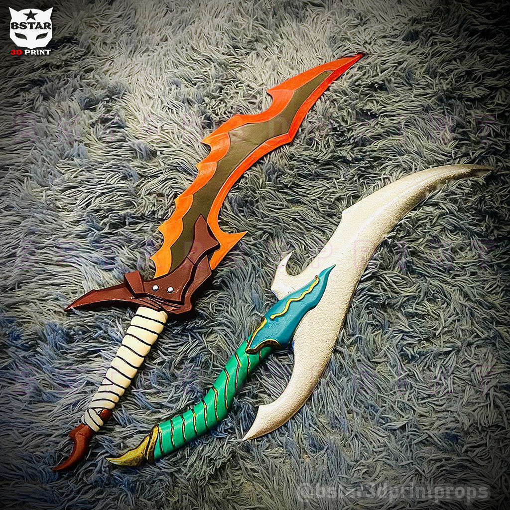 Baruka Dagger High Quality - Solo Leveling Cosplay 3D print model_14