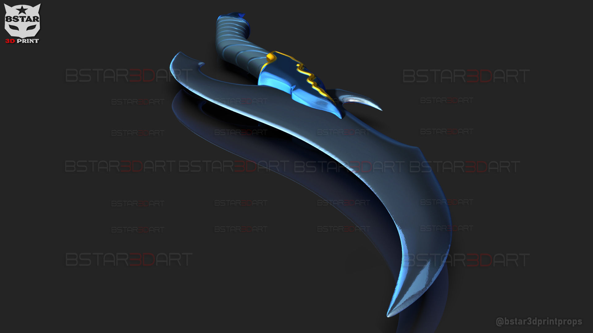 Baruka Dagger High Quality - Solo Leveling Cosplay 3D print model_24