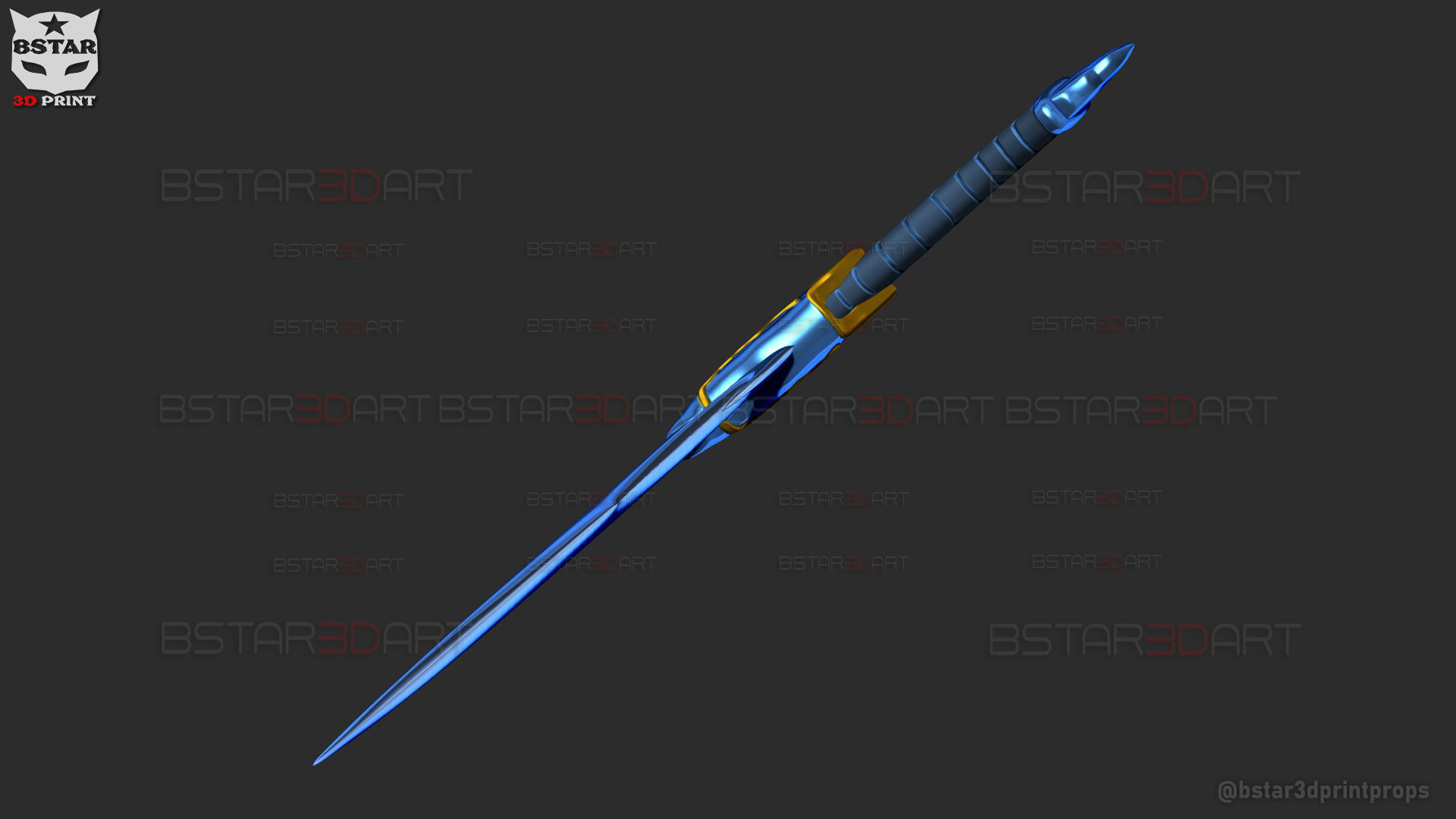 Baruka Dagger High Quality - Solo Leveling Cosplay 3D print model_27