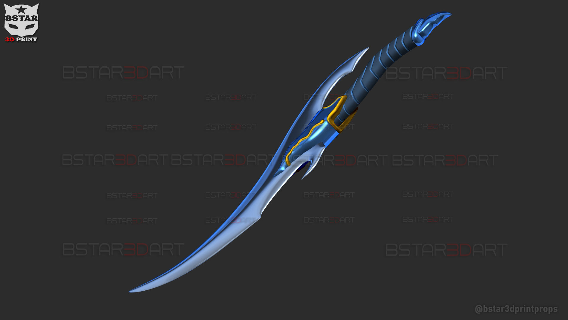 Baruka Dagger High Quality - Solo Leveling Cosplay 3D print model_26