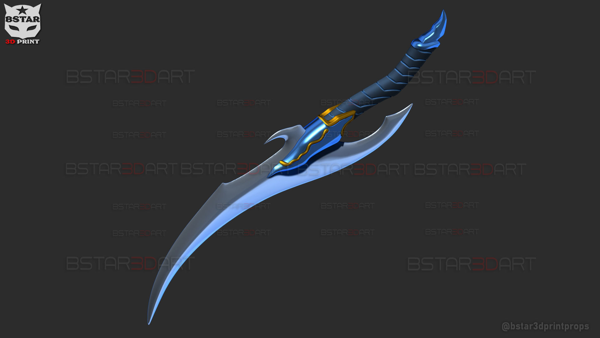 Baruka Dagger High Quality - Solo Leveling Cosplay 3D print model_28
