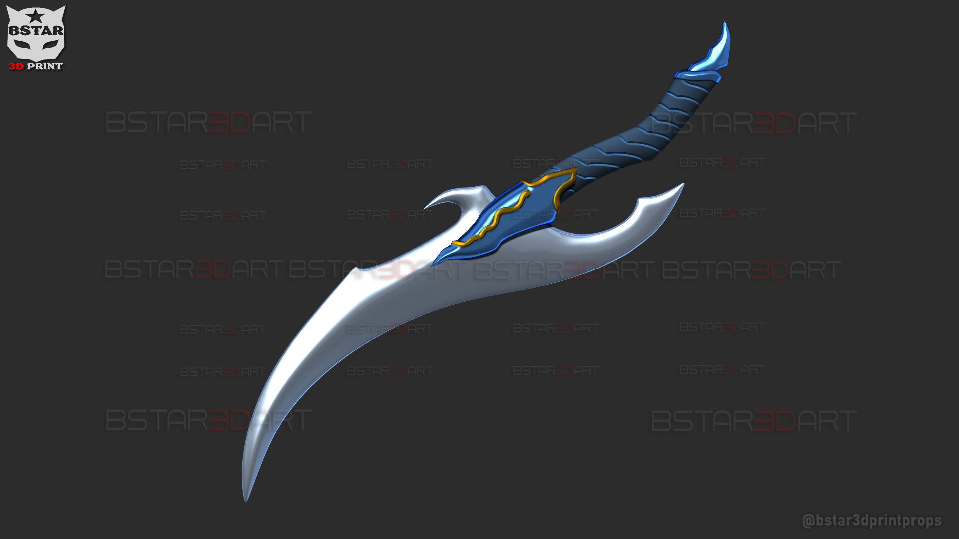 Baruka Dagger High Quality - Solo Leveling Cosplay 3D print model_29