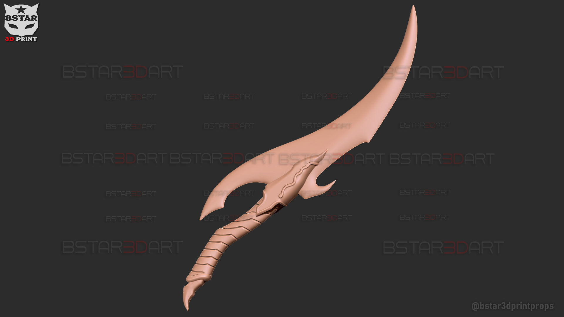 Baruka Dagger High Quality - Solo Leveling Cosplay 3D print model_35