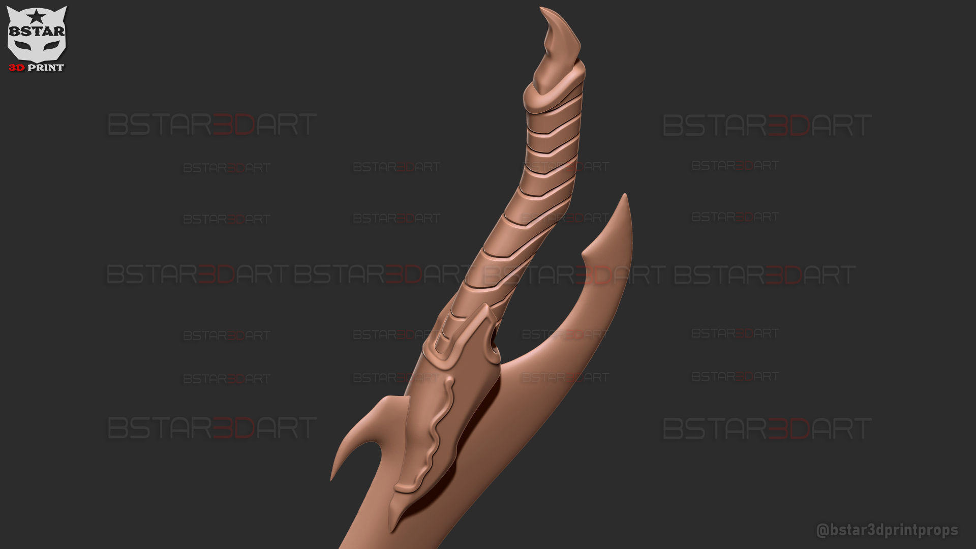 Baruka Dagger High Quality - Solo Leveling Cosplay 3D print model_38
