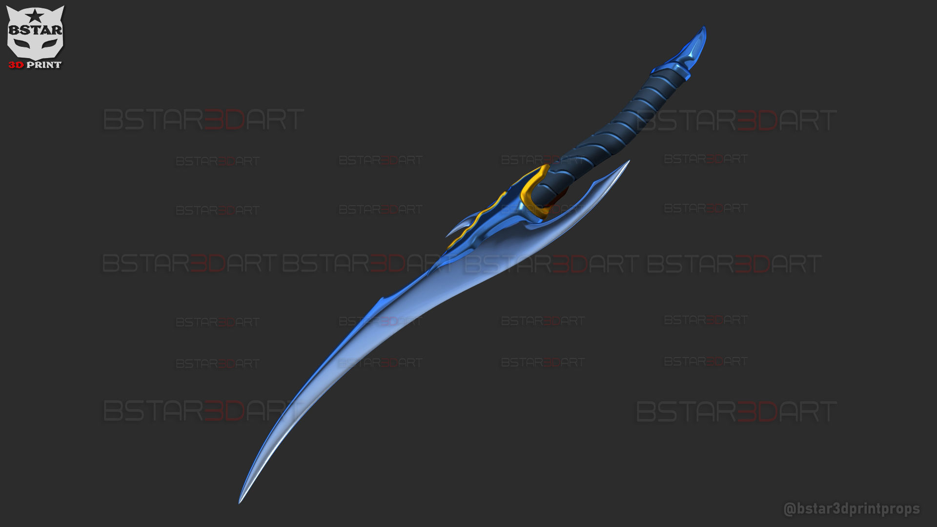 Baruka Dagger High Quality - Solo Leveling Cosplay 3D print model_30