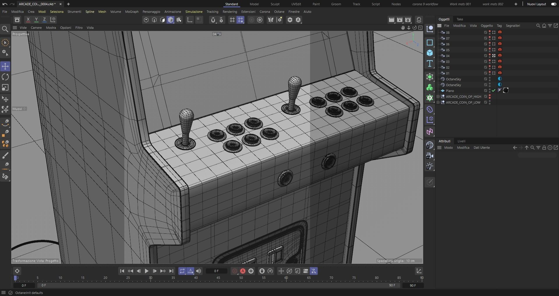Space Invaders Arcade cabinet high detailed 3D model_11