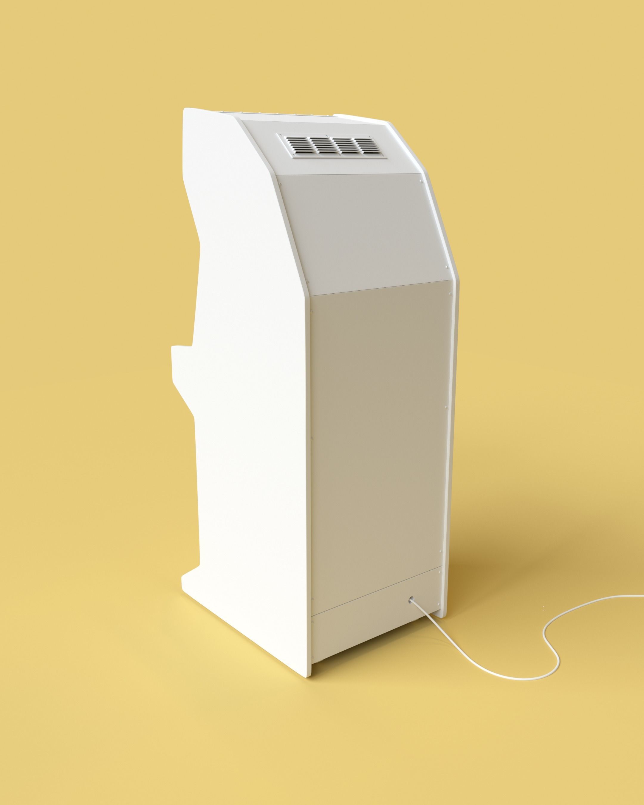 Space Invaders Arcade cabinet high detailed 3D model_9