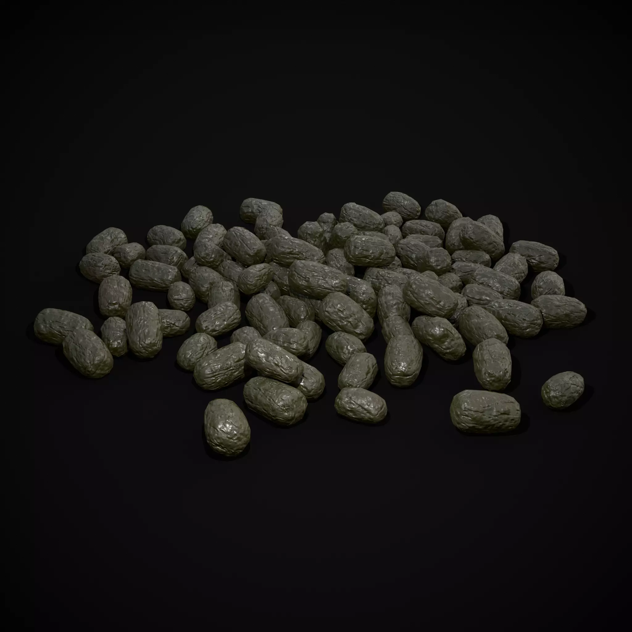 Deer Poop Low-poly 3D model